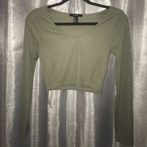 Cropped Long Sleeve Shirt
